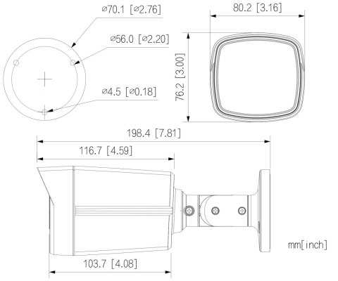 KAMERA AHD, HD-CVI, HD-TVI, PAL HAC-HFW1500TLM-IL-A-0280B-S3-DIP - 5 Mpx 2.8 mm DAHUA