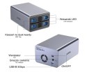 OBUDOWA DO DYSKÓW S1308A01-EU 2 X SATA 2.5 / 3.5 " 40 TB - 5 Gbps UNITEK