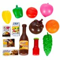 Duży Wózek Sklepowy Dla Dzieci Produkty Spożywcze Różowy 52cm 46 el.