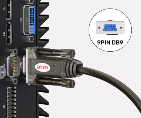 KONWERTER Y-1105D01 USB-A / RS232 - DB9 UNITEK