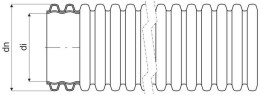 Rura osłonowa karbowana z podwójnym płaszczem KOPOFLEX KF CA 450N 50/41mm niebieska /50m/