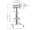 MOBILNY UCHWYT MONITORA STO-S-11-AL ART
