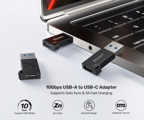 PRZEJŚCIE A1049ABK01 WTYK USB-A / GNIAZDO USB-C UNITEK