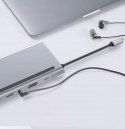 HUB ADAPTER USB-C 12w1 Stacja Dokująca 2x HDMI 4K ETHERNET RJ45 USB 3.0 BYL-2211