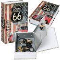 Książka Sejf Na Klucz Mała Kasetka Skrytka Na Pieniądze Route 66 Duża