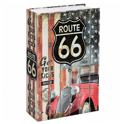 Książka Sejf Na Klucz Mała Kasetka Skrytka Na Pieniądze Route 66 Duża