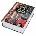 Książka Sejf Na Klucz Mała Kasetka Skrytka Na Pieniądze Route 66 Duża