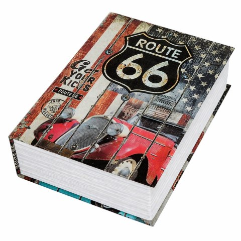 Książka Sejf Na Klucz Mała Kasetka Skrytka Na Pieniądze Route 66 Duża