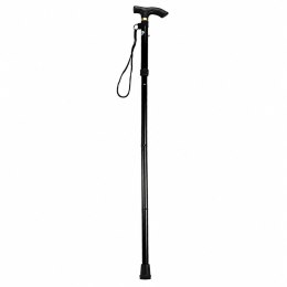 Laska Teleskopowa Składana Regulowana Aluminiowa Dla Seniora Czarna 85-95cm