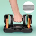 Hantle żeliwne regulowane automatycznie, zestaw 2x10 kg, skok co 1kg, REBEL ACTIVE