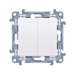 KONTAKT SIMON 10 MODUŁ BIAŁY PRZYCISK 2X 2Z ZACISKI ŚRUBOWE 10AX 250V