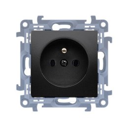 KONTAKT SIMON 10 MODUŁ CZARNY MAT GNIAZDO 1X Z/U SZYBKOZŁĄCZA 16A 250V