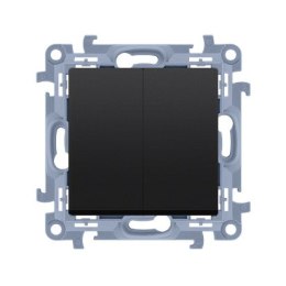 KONTAKT SIMON 10 MODUŁ CZARNY MAT ŁĄCZNIK SERYJNY SAMOZACISKI 10AX 250 V