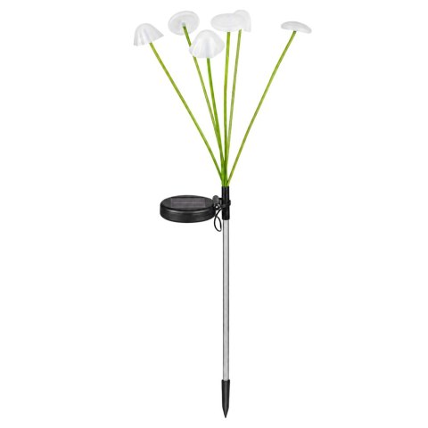 Lampka Solarna Ogrodowa Dekoracyjna Grzybki Ciepłe Światło LED 70cm