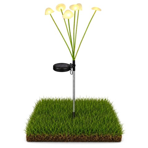 Lampka Solarna Ogrodowa Dekoracyjna Grzybki Ciepłe Światło LED 70cm