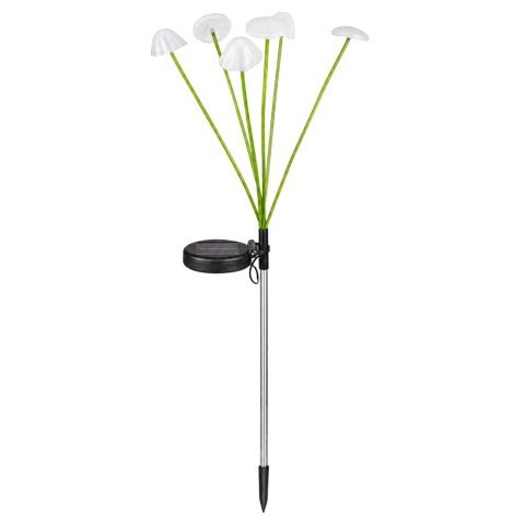 Lampka Solarna Ogrodowa Dekoracyjna Grzybki Ciepłe Światło LED 70cm