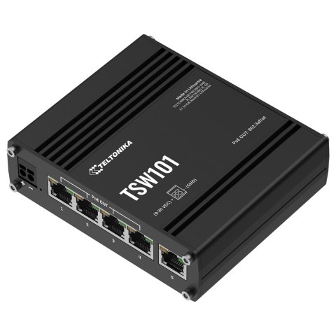 SWITCH PRZEMYSŁOWY POE TSW101 4-PORTOWY + 1X UPLINK Teltonika