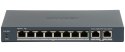 SWITCH POE DS-3E1510P-EI/M(B) 8-PORTOWY Hikvision