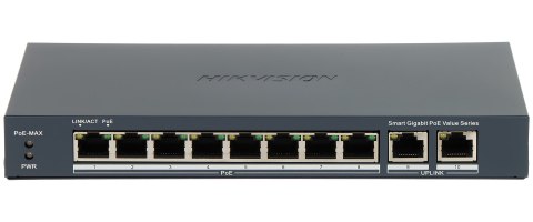 SWITCH POE DS-3E1510P-EI/M(B) 8-PORTOWY Hikvision