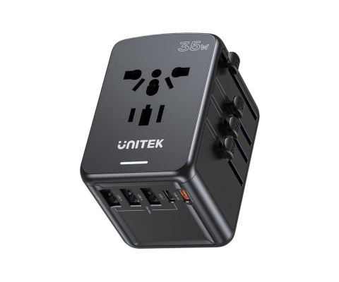 UNIWERSALNA PRZEJŚCIÓWKA SIECIOWA Z ZASILACZEM USB P1121ABK01 UNITEK