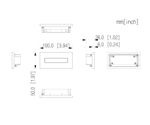 MODUŁ KLAWIATURY VTO4202F-MDB2 DO MODUŁÓW VTO4202F-P, VTO4201F-P, VTO4201F-P1 DAHUA