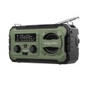 Radio solarne, przenośne radio awaryjne SOS, powerbank 10000mAh, latarka, dynamo, Kruger&Matz