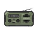 Radio solarne, przenośne radio awaryjne SOS, powerbank 10000mAh, latarka, dynamo, Kruger&Matz