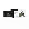 Radio solarne, przenośne radio awaryjne SOS, powerbank 2000mAh, latarka, dynamo, Kruger&Matz