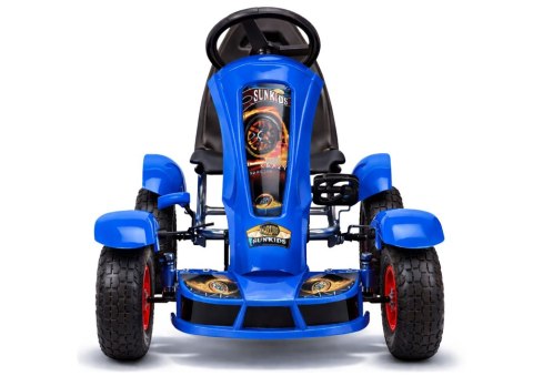 Sportowy Gokart Na Pedały F618 Pomowane Koła Obciążenie 50kg Niebieski