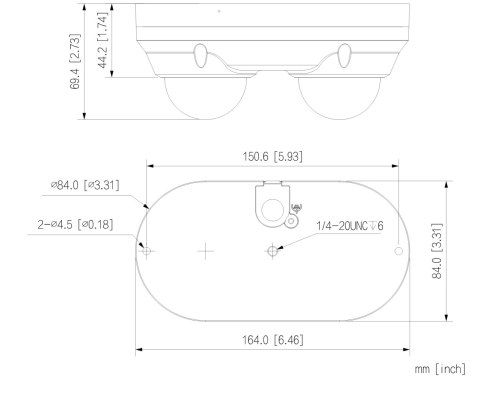 PODWÓJNA KAMERA WANDALOODPORNA IP IPC-HDBW2449F-AS-E2-IL-0280B-BLACK WizSense Smart Dual Light 2 X 4 Mpx 2 X 2.8 mm DAHUA