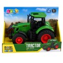Traktor Rolniczy Farmerski Gospodarski Gumowe Koła Zielony 1:24
