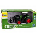 Traktor Rolniczy Farmerski z Chwytakiem Do Bel Gumowe Koła Zielony 1:24