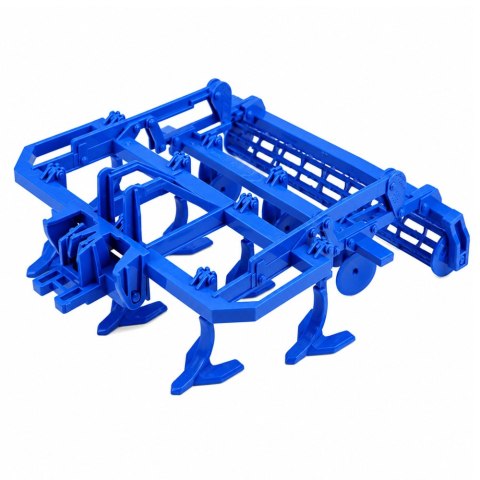 Traktor Rolniczy Farmerski Z Kultywatorem Agregat Uprawowy Zielony 1:24