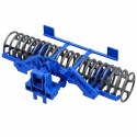 Traktor Rolniczy Farmerski z Wałem Uprawowym Światła Dźwięki Żółty 1:24