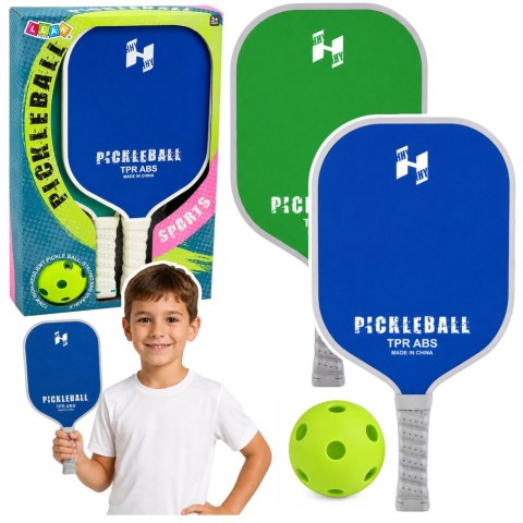 Zestaw Paletki Do Gry w Pickleballa Tenisa Badmintona Zielono-Niebieski