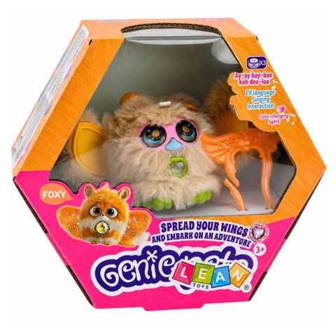 Zwierzak Interaktywny Stworek Genie Pets Światła Dźwięki Zawieszka Beżowy