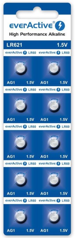 Bateria AG1 / G1 / LR60 / LR621 everActive 1,5V (blister 10 szt.)