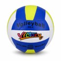 Piłka Treningowa Do Gry Siatkówki Odbijania Żółto Biało Niebieska 22cm r.5