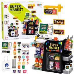 Supermarket Kasa Fiskalna Skaner Dystrybutor Napojów Światła Dźwięki 65 el.
