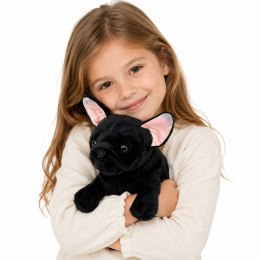 Pluszowa Maskotka Przytulanka Piesek Buldog Francuski Czarny 22 cm