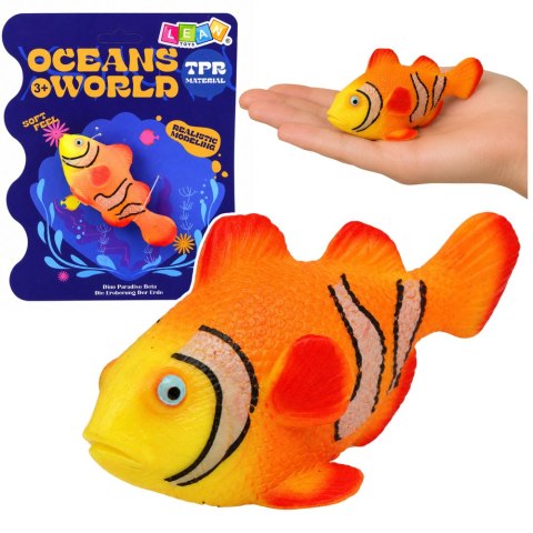 Ryba Gumowa Błazenek Figurka Rozciągliwa Realistyczna Ryba Oceaniczna 10cm