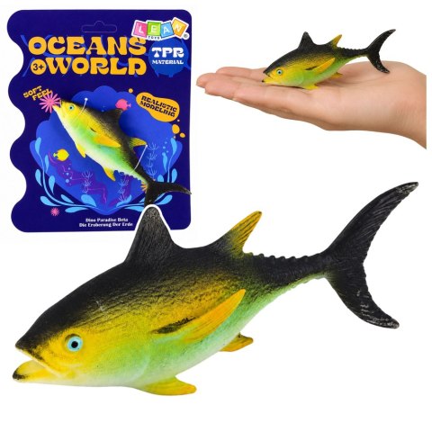 Ryba Gumowa Tuńczyk Figurka Rozciągliwa Realistyczna Ryba Oceaniczna 14 cm