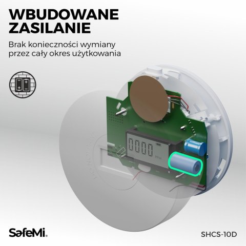 SAFE MI Czujnik tlenku węgla i dymu - B - 7 lat gwarancji SHCS-10D