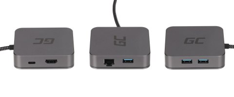 HUB USB 3.0 AK61 Green Cell