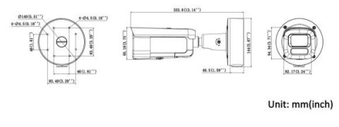 Kamera IP Hikvision DS-2CD2667G3-LIZS2UY SRB 2.8-12mm BLACK zbiorcze 4szt.