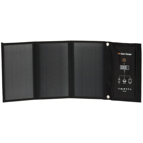 PRZENOŚNY PANEL FOTOWOLTAICZNY SP-21W-BAT SKŁADANY Delta Power