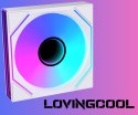 WENTYLATOR PL-1200-MIRROR-WHITE 1600 RPM ARGB LOVINGCOOL