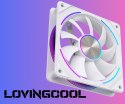 WENTYLATOR S-PRO-120-CD-WHITE 1600 RPM ARGB LOVINGCOOL