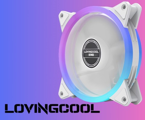 WENTYLATOR YY-120-WHITE-LOGO 1600 RPM ARGB LOVINGCOOL