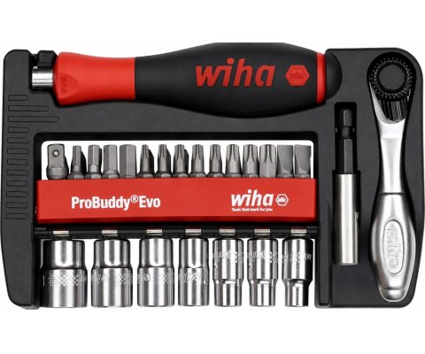 ZESTAW BITÓW I KLUCZY NASADOWYCH WH-PROBUDDY/46960 30 SZT. 1/4 " WIHA